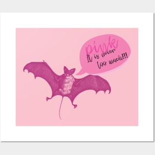 Pink Bat Posters and Art